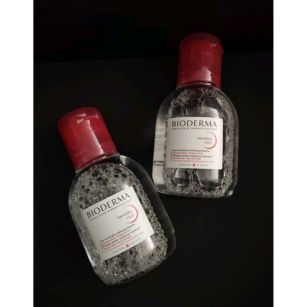 Bioderma Sensibio H2O Micellar Water, TRAVEL SIZE, 3.4 fl‎ oz x 2 NEW!